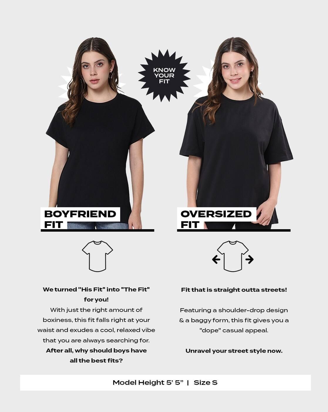 Women Typography Oversized Fit T-Shirt
