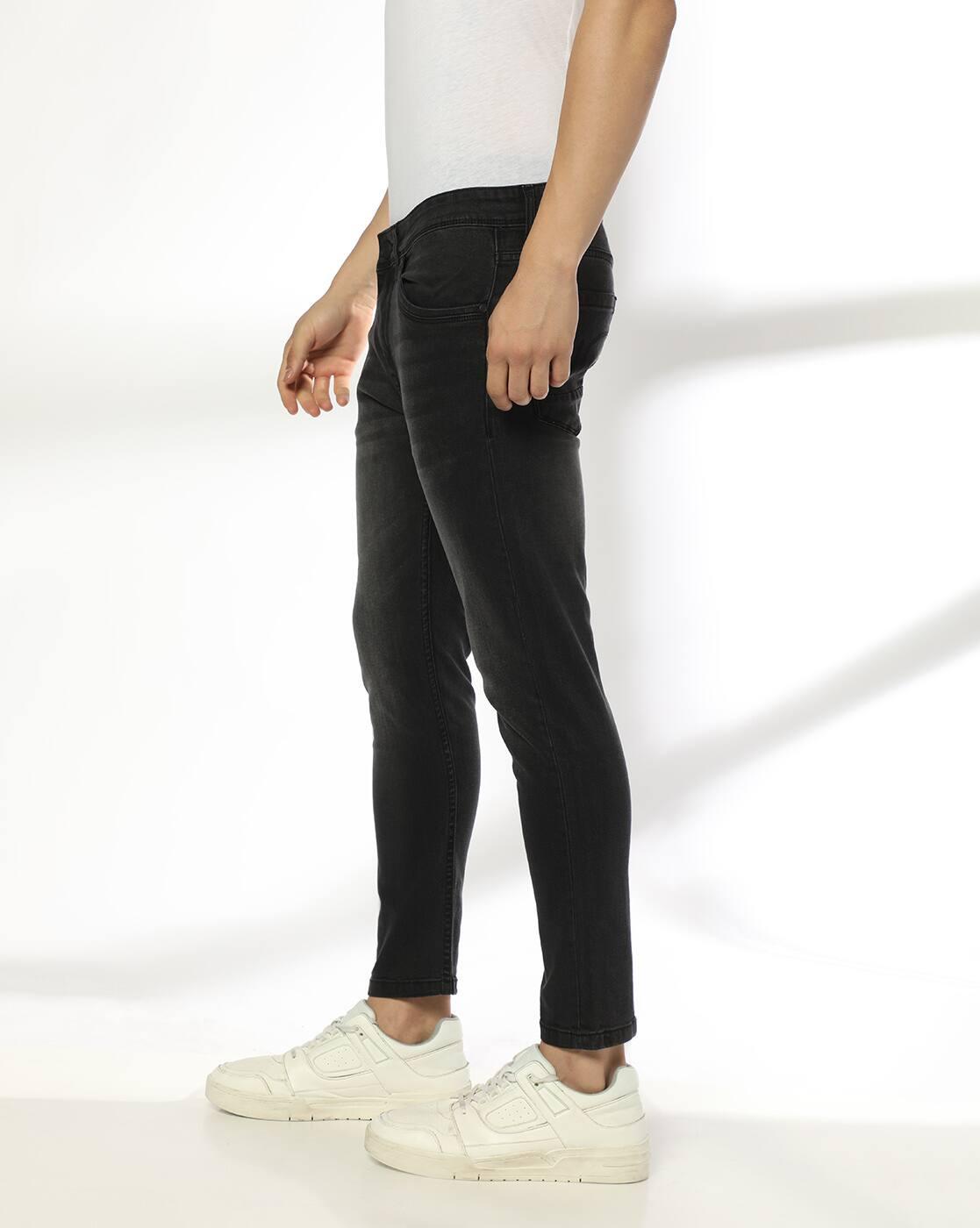 Men Lightly Washed Skinny Fit Jeans