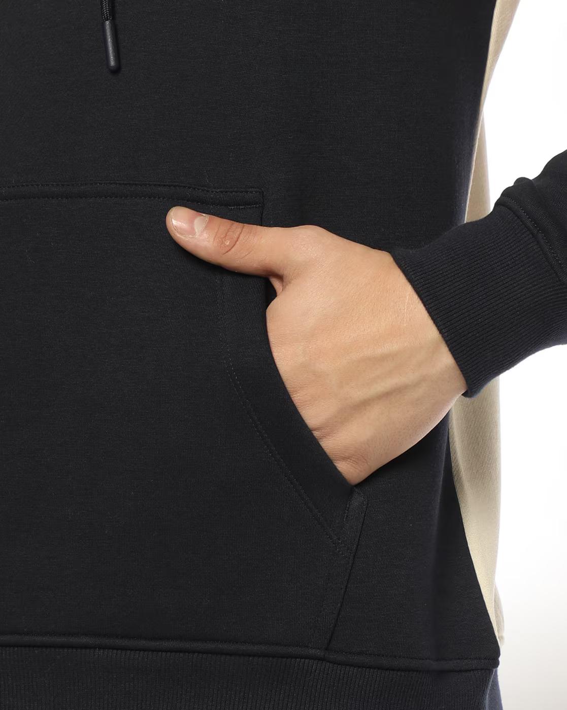 Men Colourblock Slim Fit Hoodie