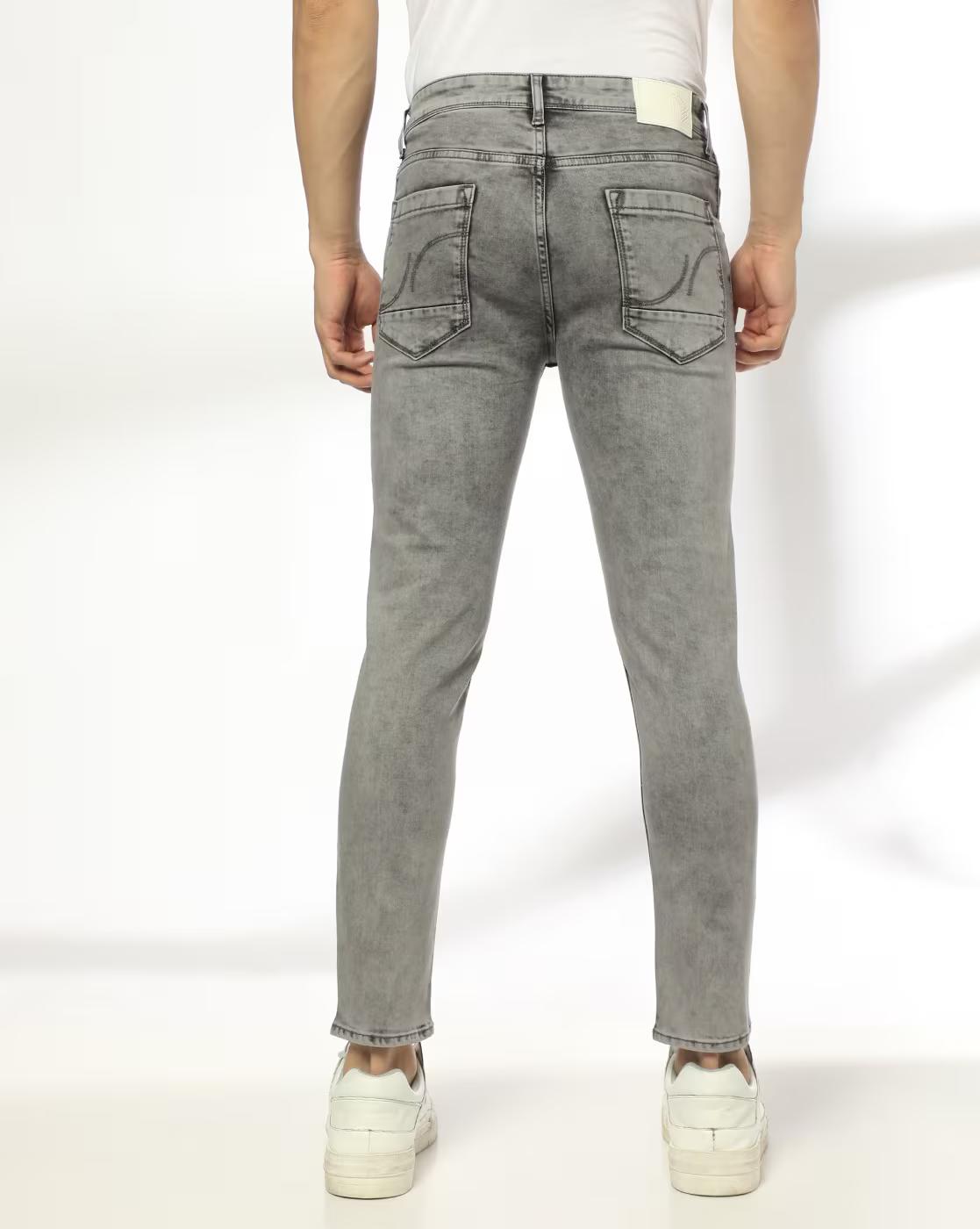 Men Skinny Fit Ankle Length Jeans