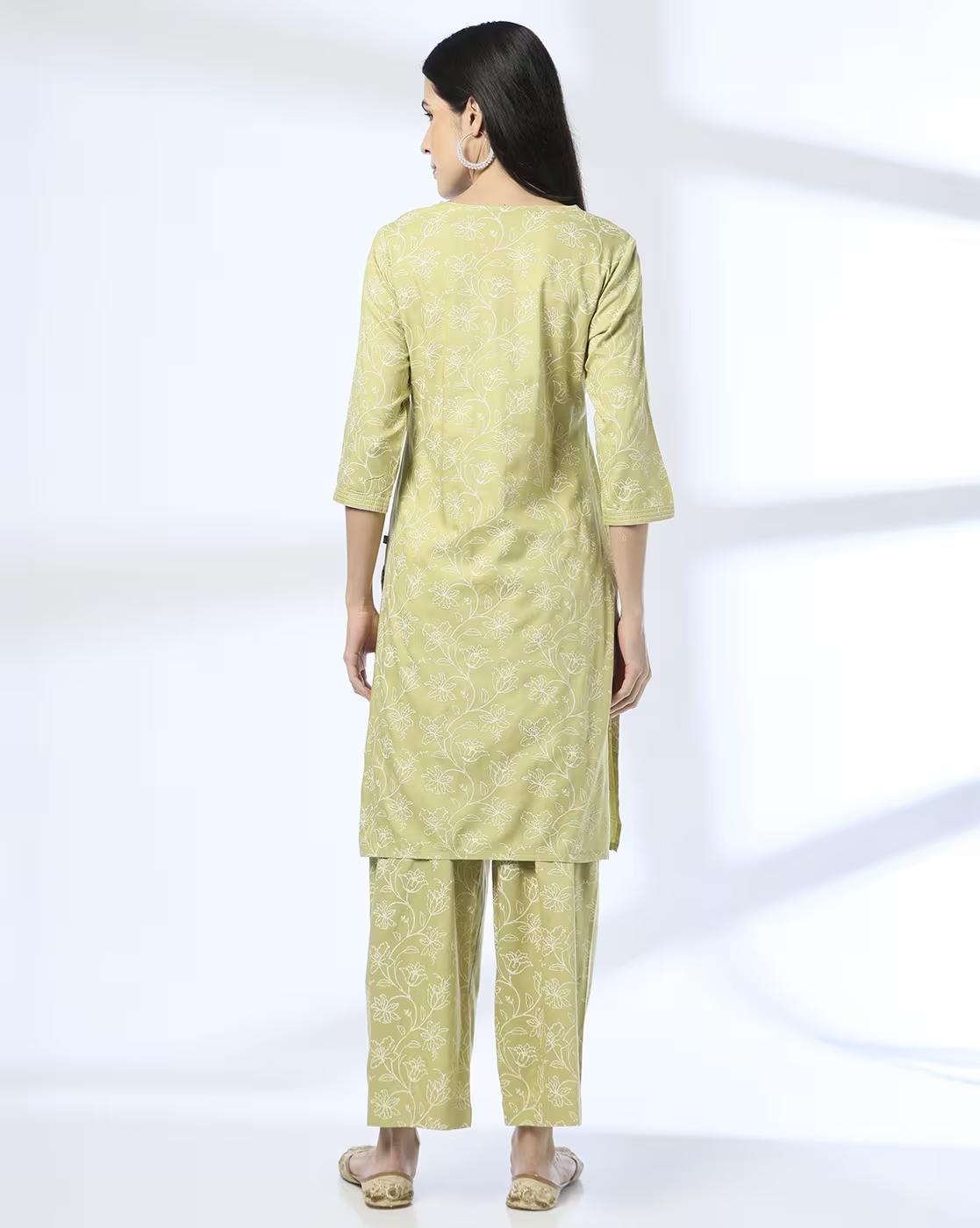curved petal floral jal sht yok, LIME, M