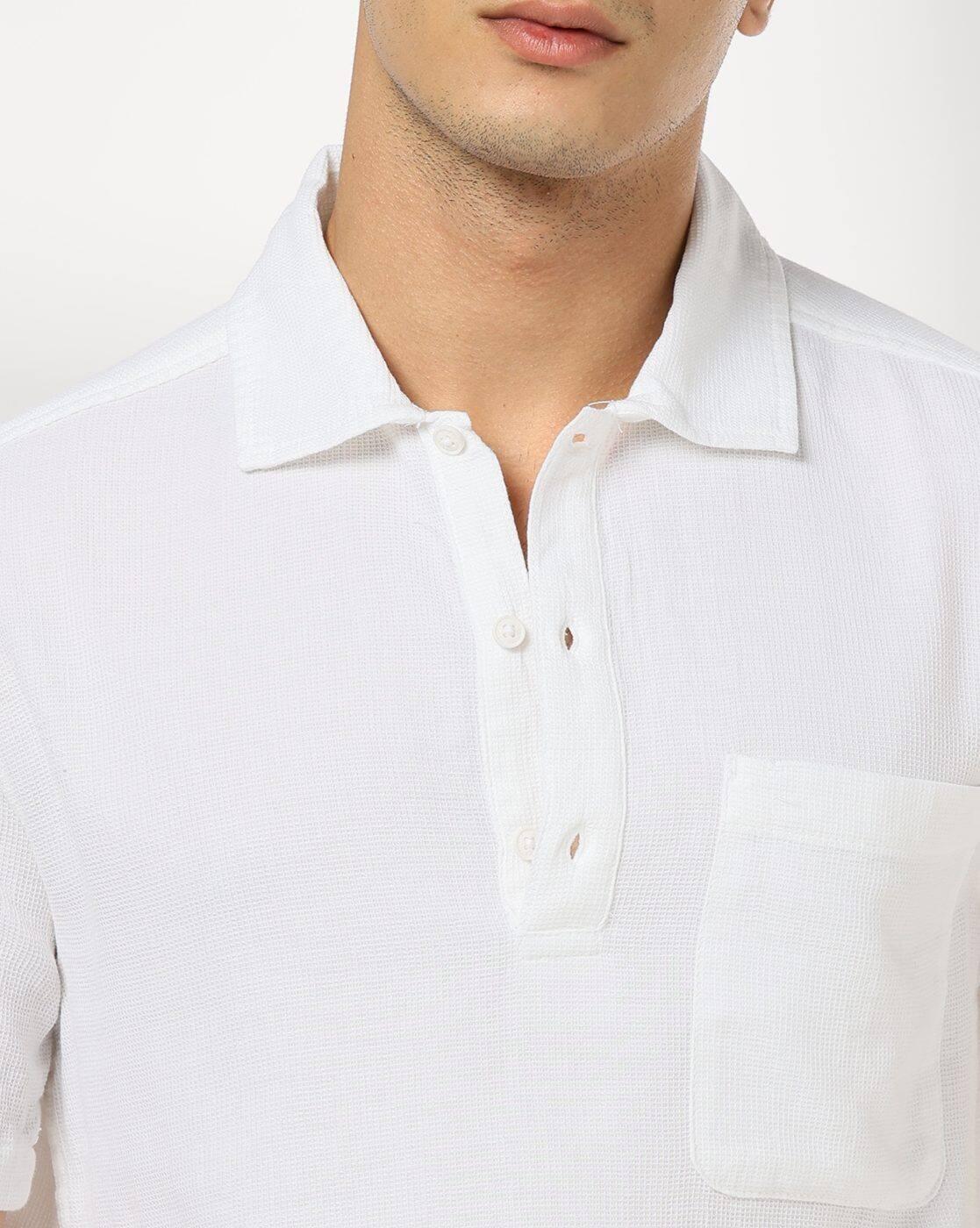 AS28 HS QUARTER PLACKET ZARA S, WHITE, L