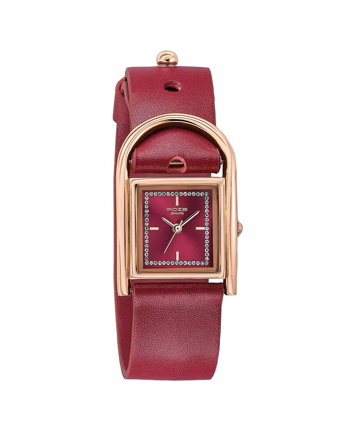 Women Rectangle Dial Analogue Watch-SP80132WL01