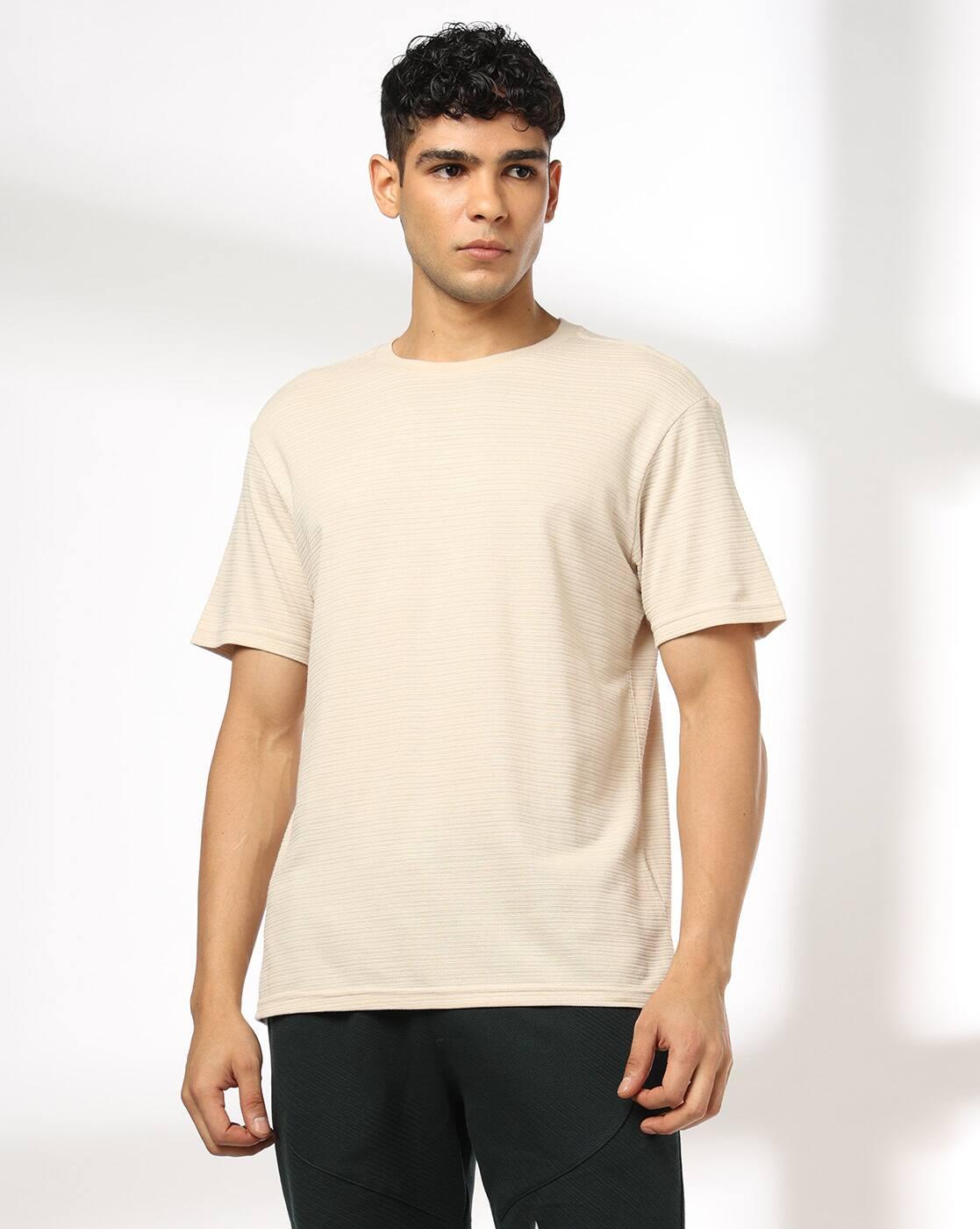 Men Regular Fit Crew-Neck T-Shirt