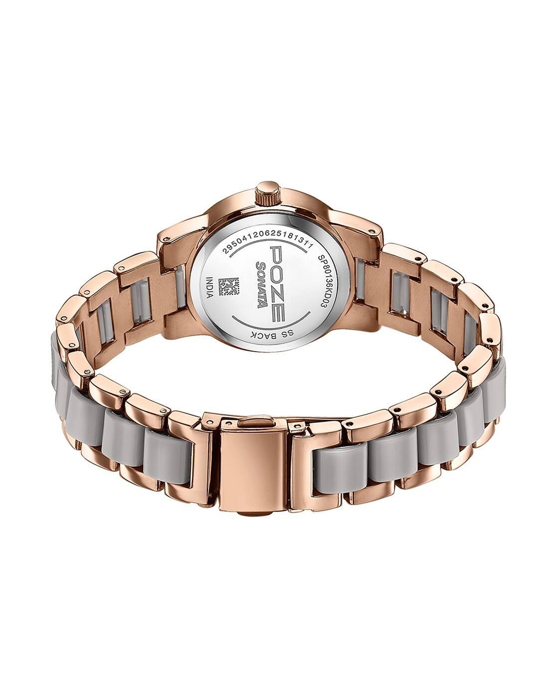 Women Water-Resistant Analogue Watch-SP80136KD03W