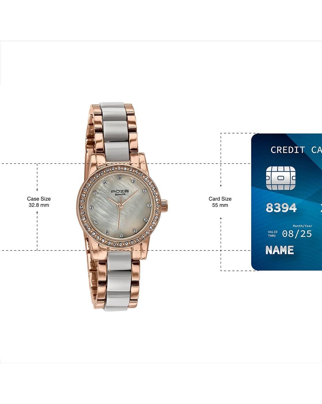 Women Water-Resistant Analogue Watch-SP80136KD03W