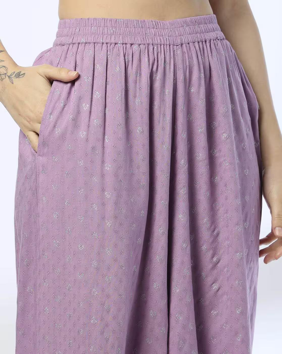 AOP WITH SHOULDER YOKE LINE, LAVENDER, L
