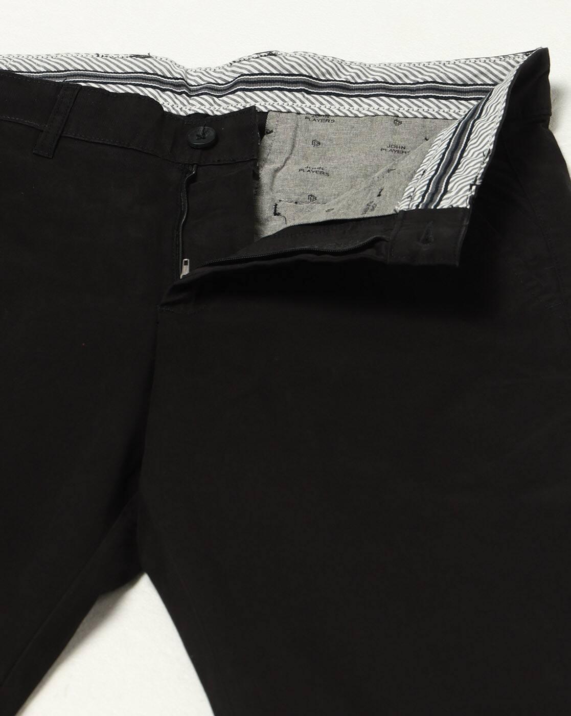Men Slim Fit Flat-Front Chinos