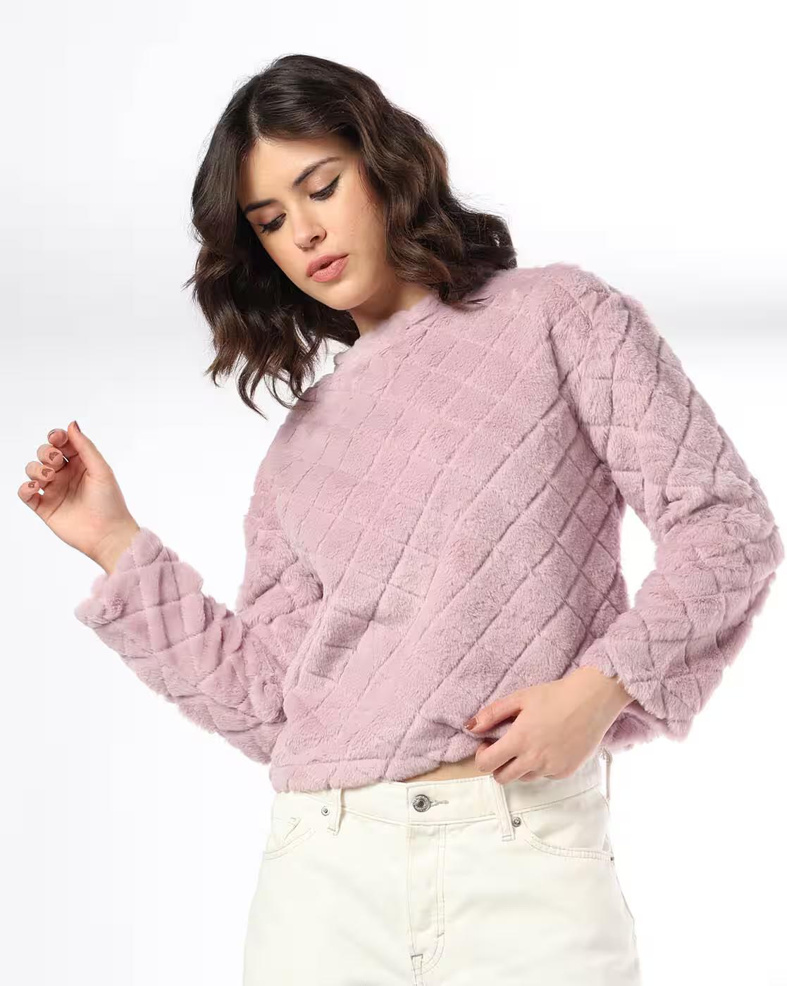 Women Patterned Relaxed Fit Sweatshirt