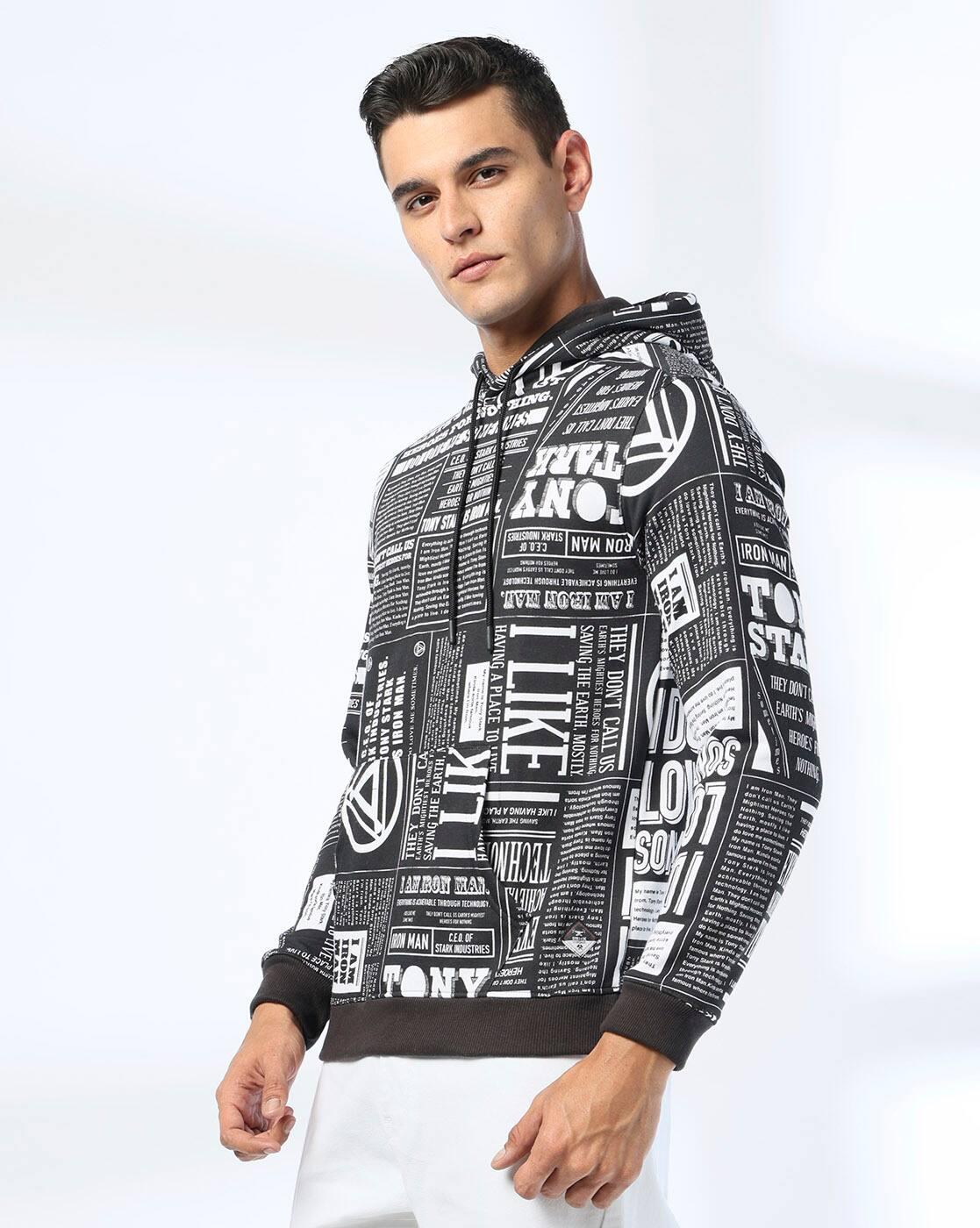 Men All-Over Print Regular Fit Hoodie