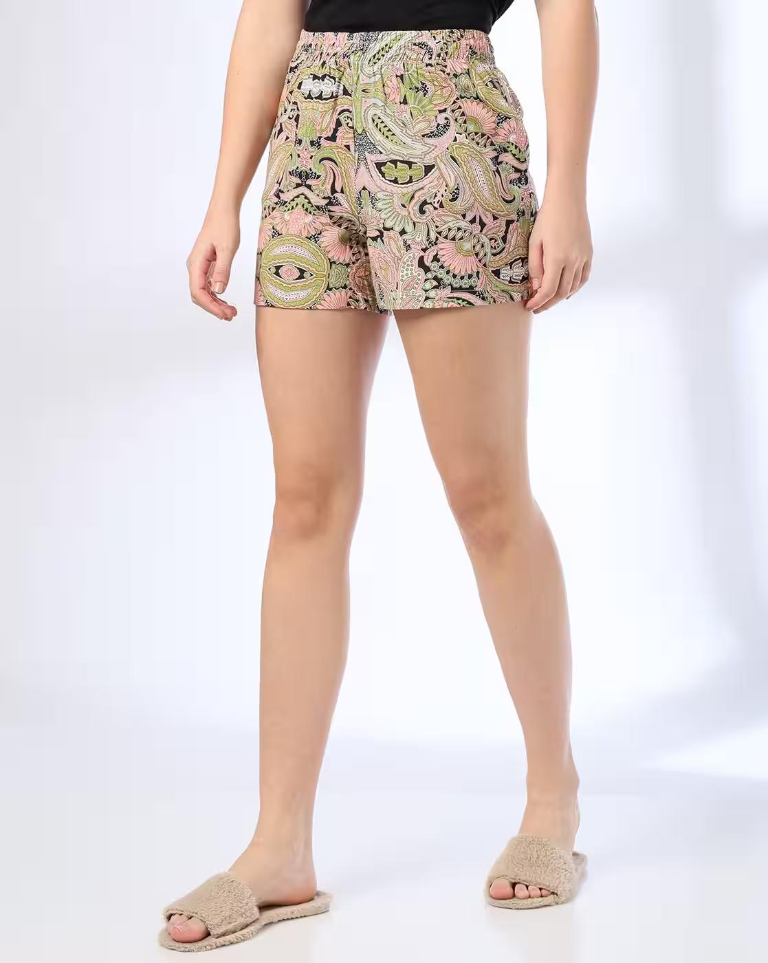 P02 Shorts Rayon, MULTI, L