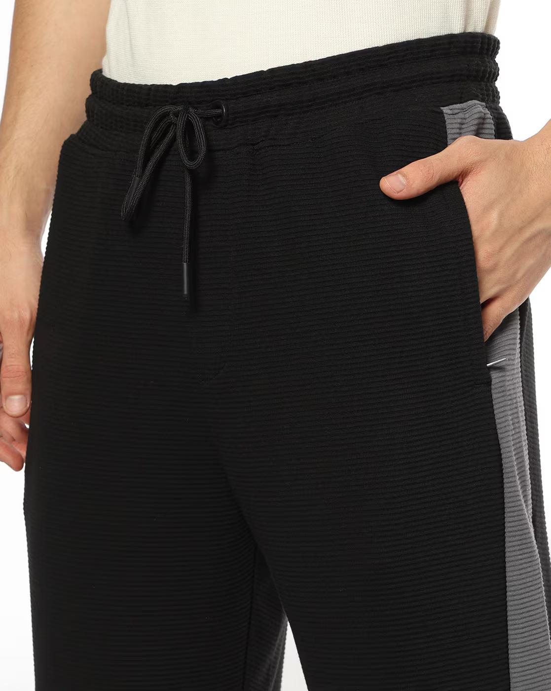 SELF STR SIDE TAPE OPEN HEM T, BLACK, XL