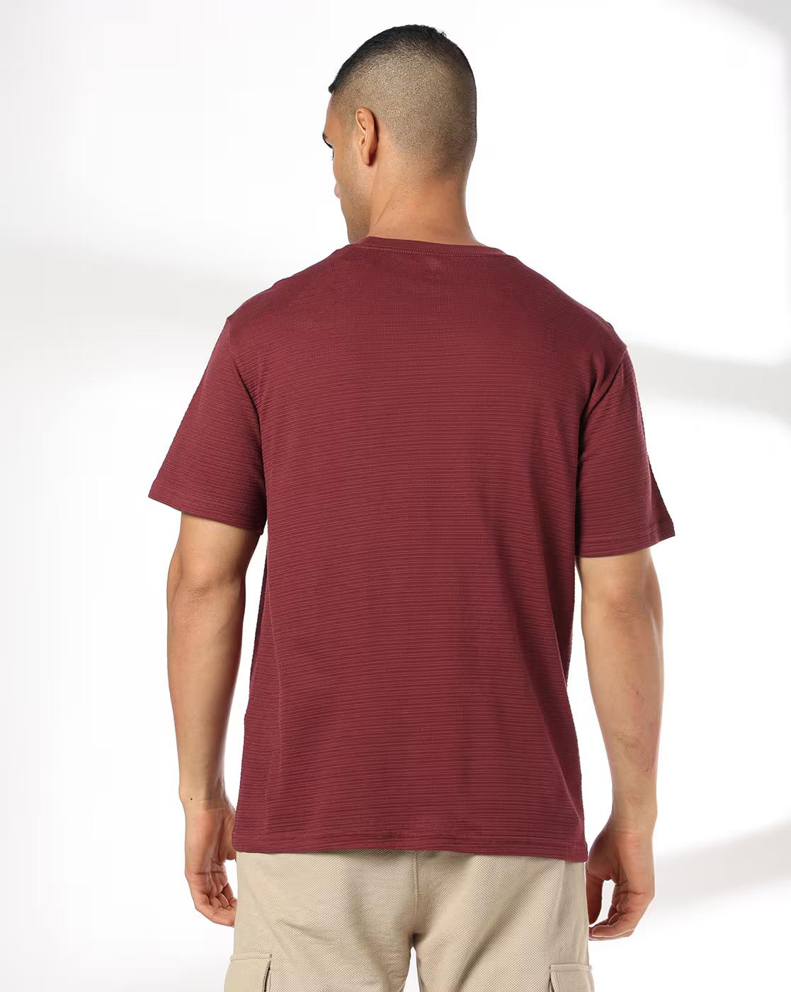 Men Core Structure Regular Fit Crew-Neck T-Shirt