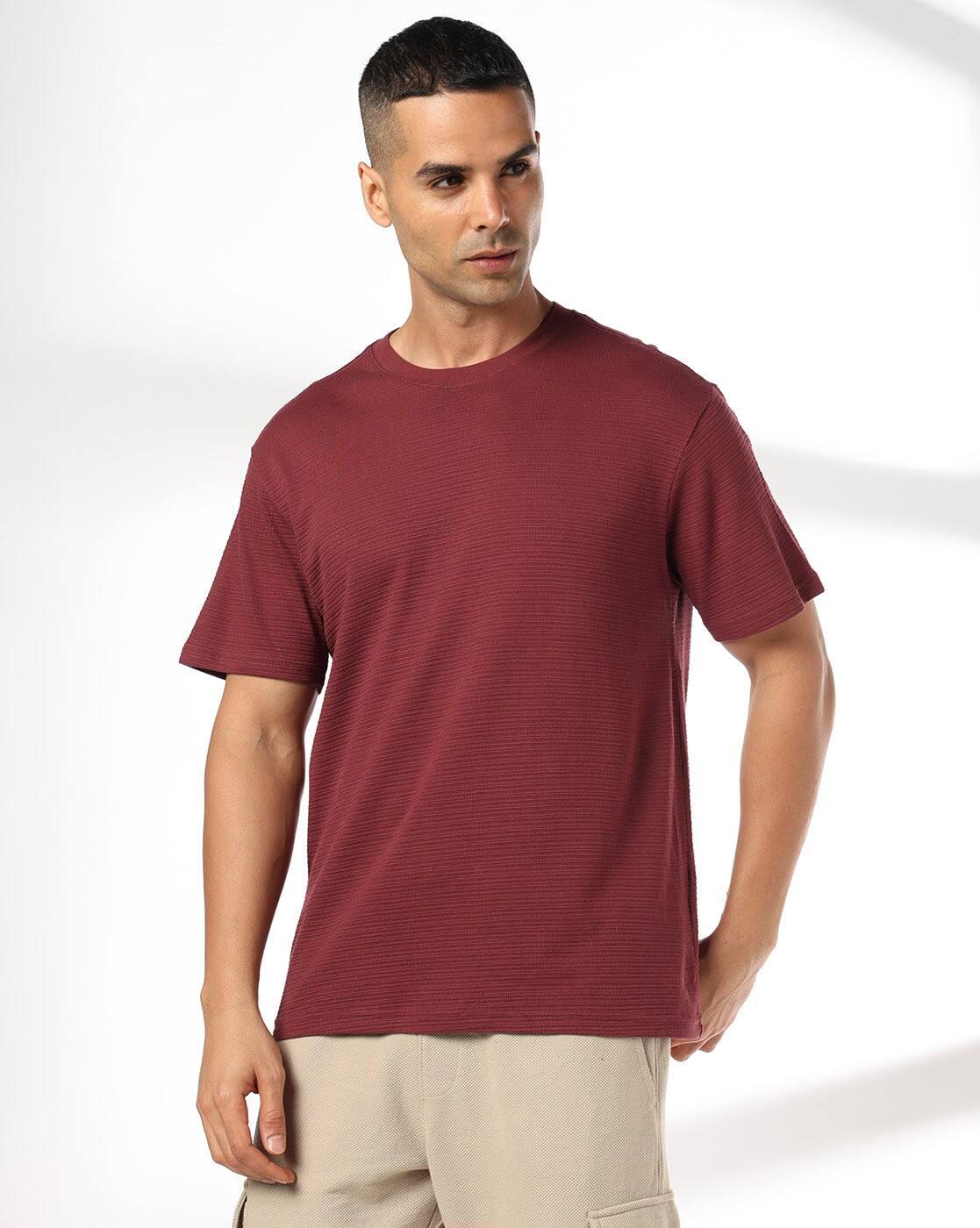 Men Core Structure Regular Fit Crew-Neck T-Shirt