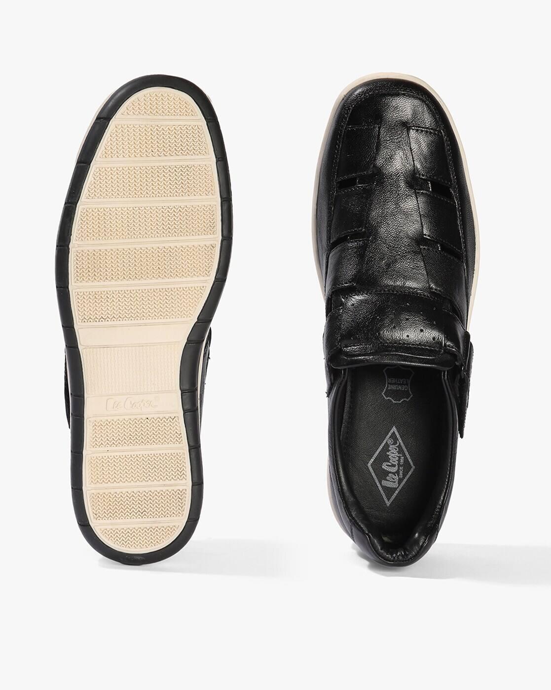 Men Leather Shoe-Style Sandals