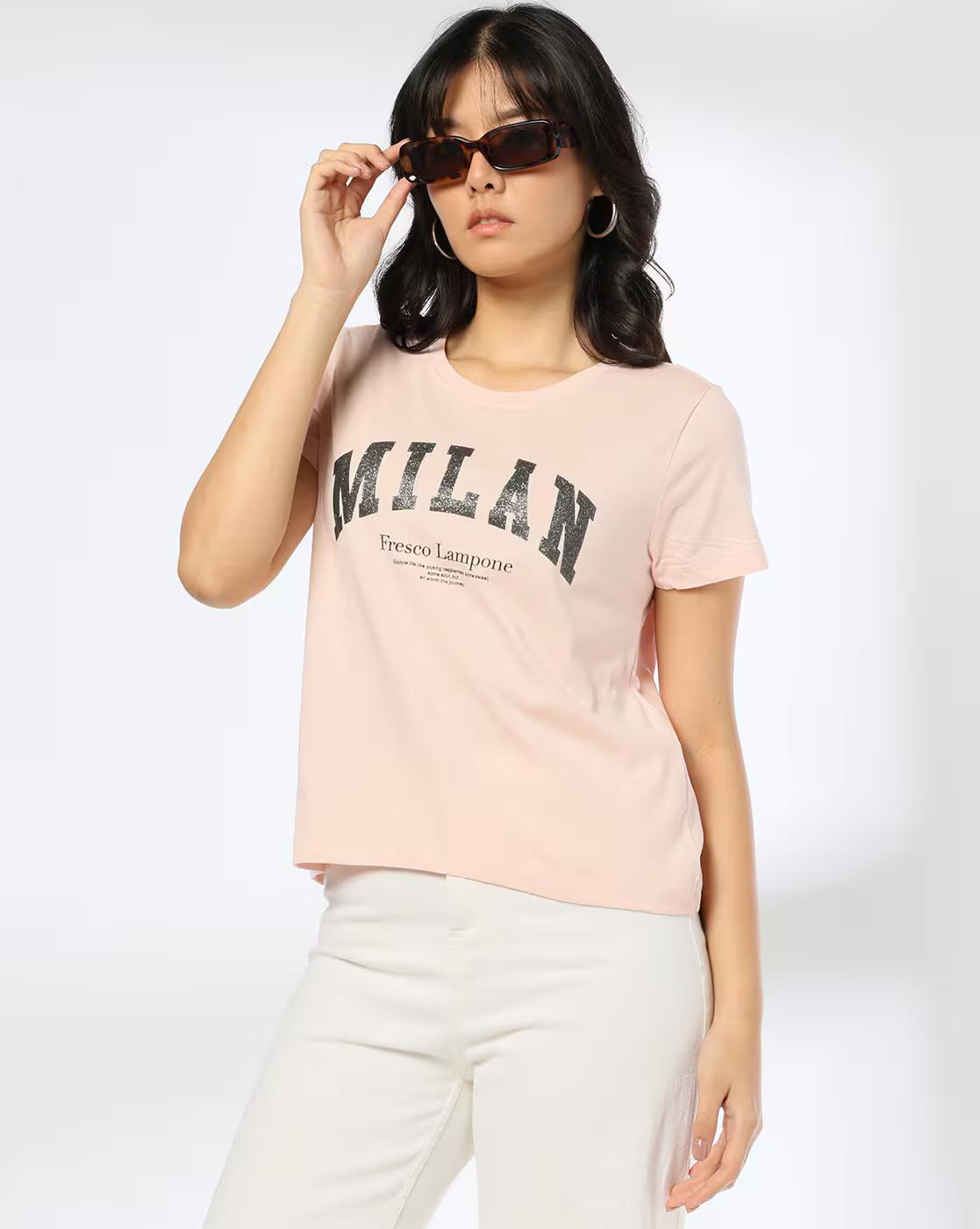 MILAN REGULAR CROP BODY, PEACH, L