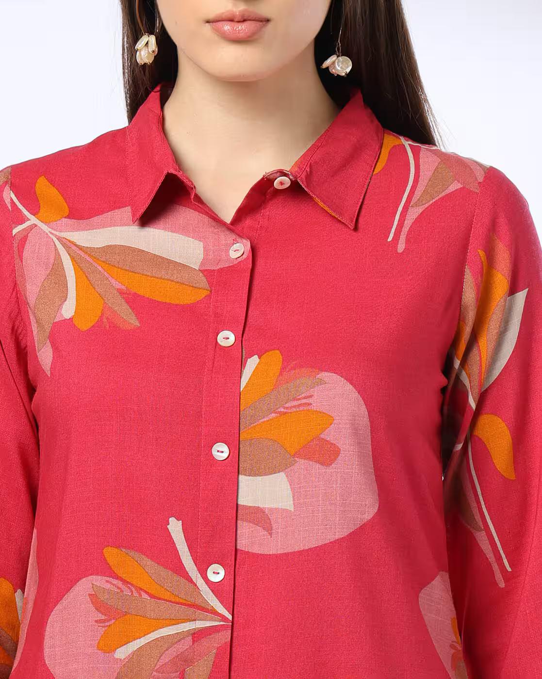 Women Floral Print Straight Kurta