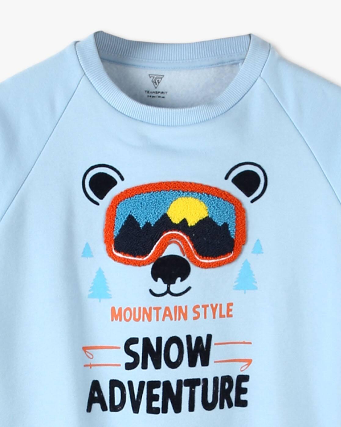 Boys Graphic Print Regular Fit Sweatshirt