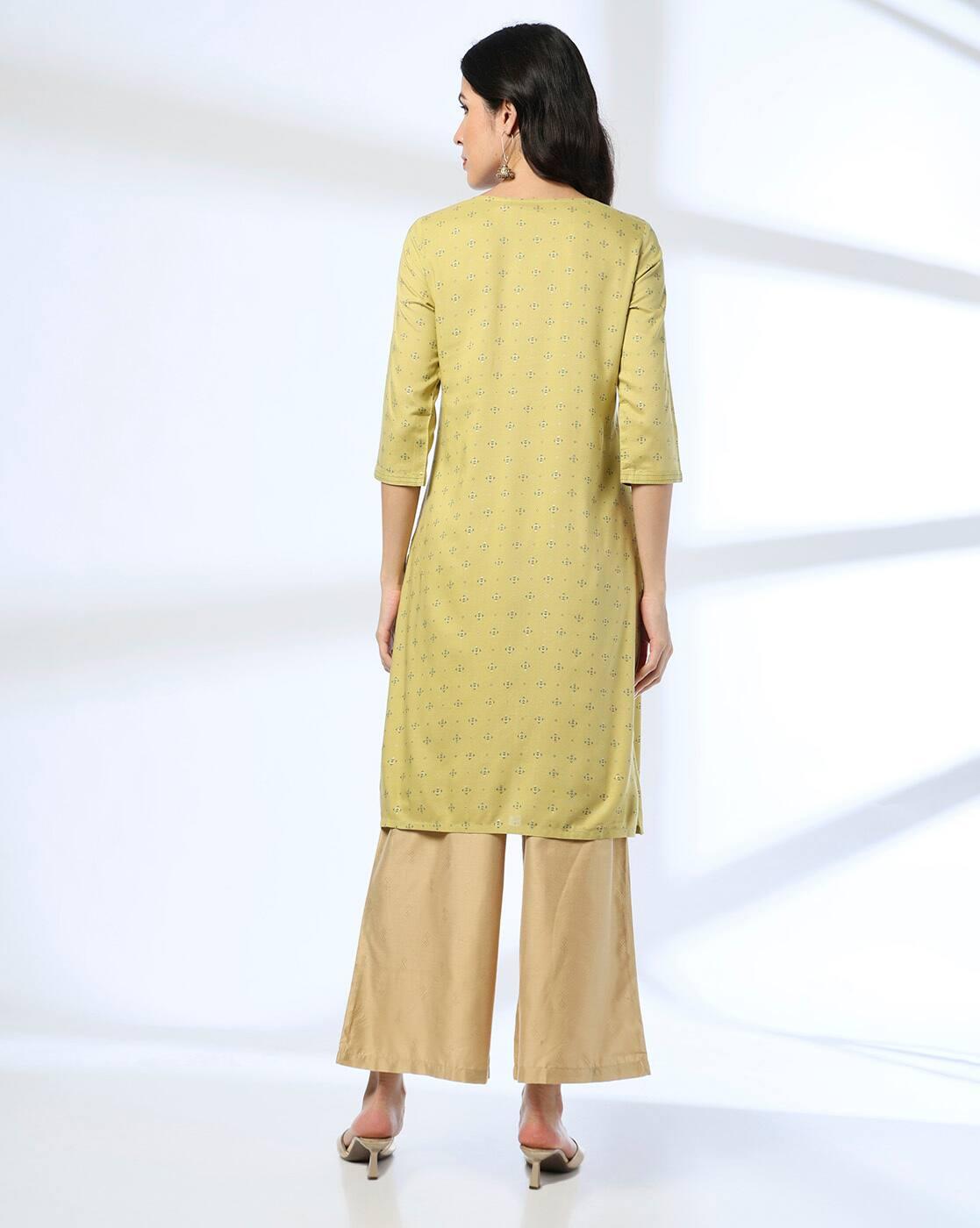 DOTS PLUS AOP SPACE TUCK EMB P, LIME, XS