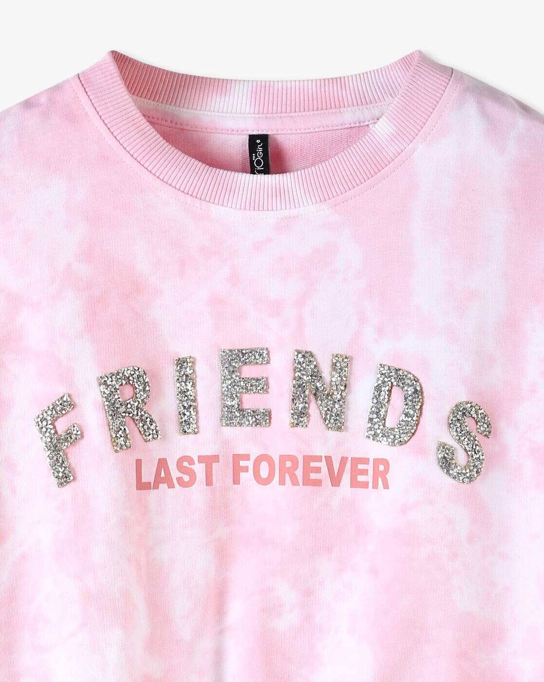 FRIENDS LAST FOREVER SWEATS, PEACH, 8-9Y