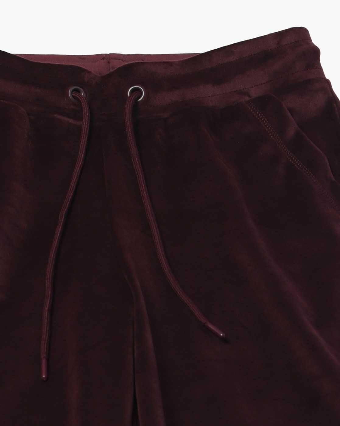 VELOUR TRACKPANT, PLUM, M