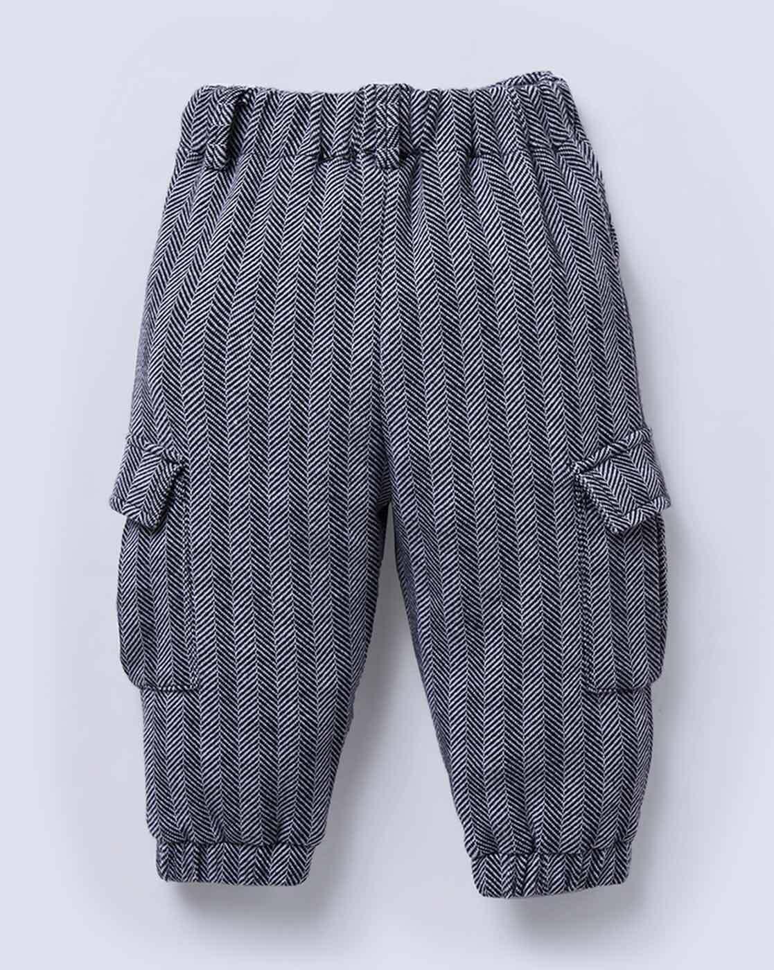 Boys Patterned Cotton Shirt & Joggers Set
