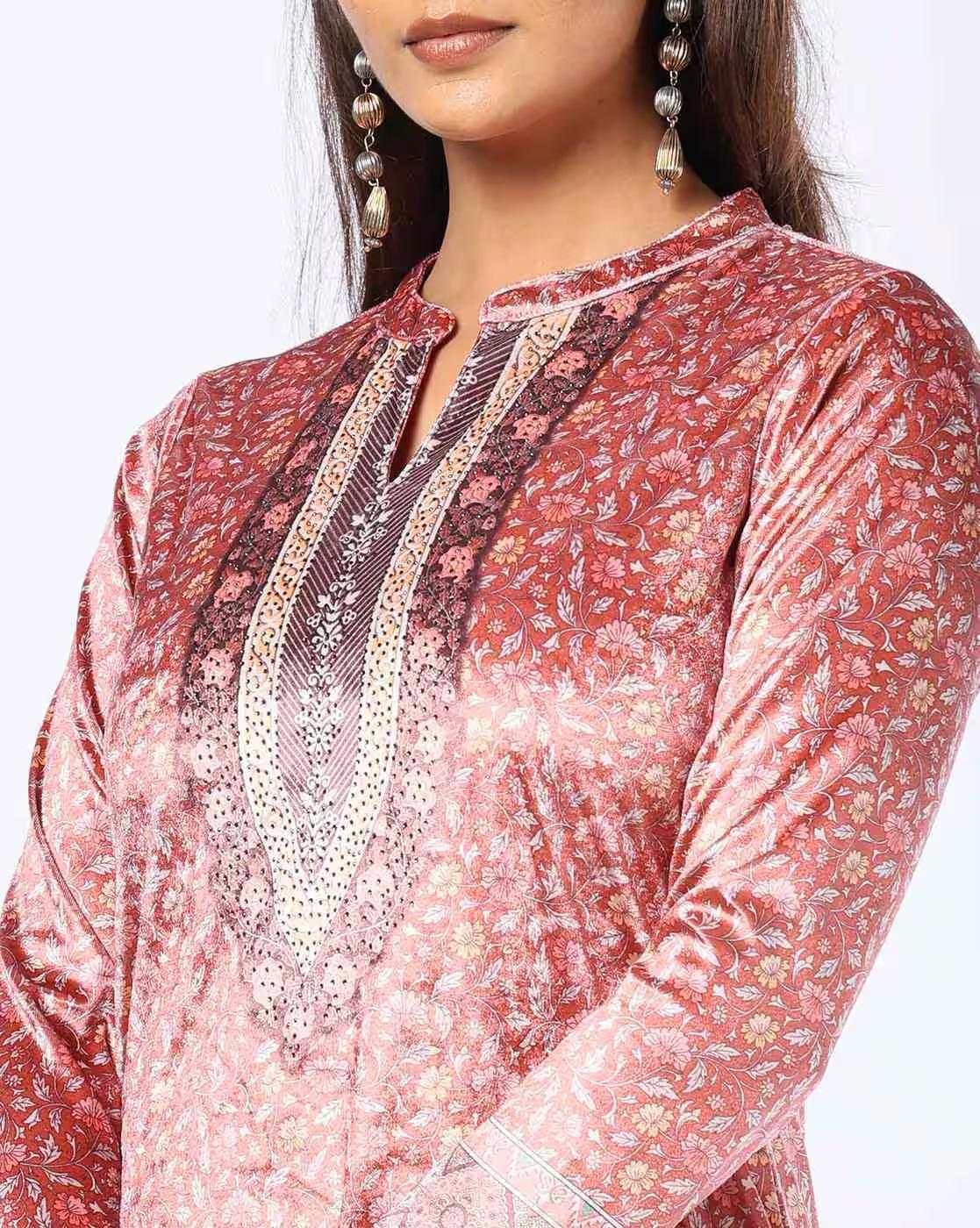 Women Floral Print Straight Kurta & Salwar Set