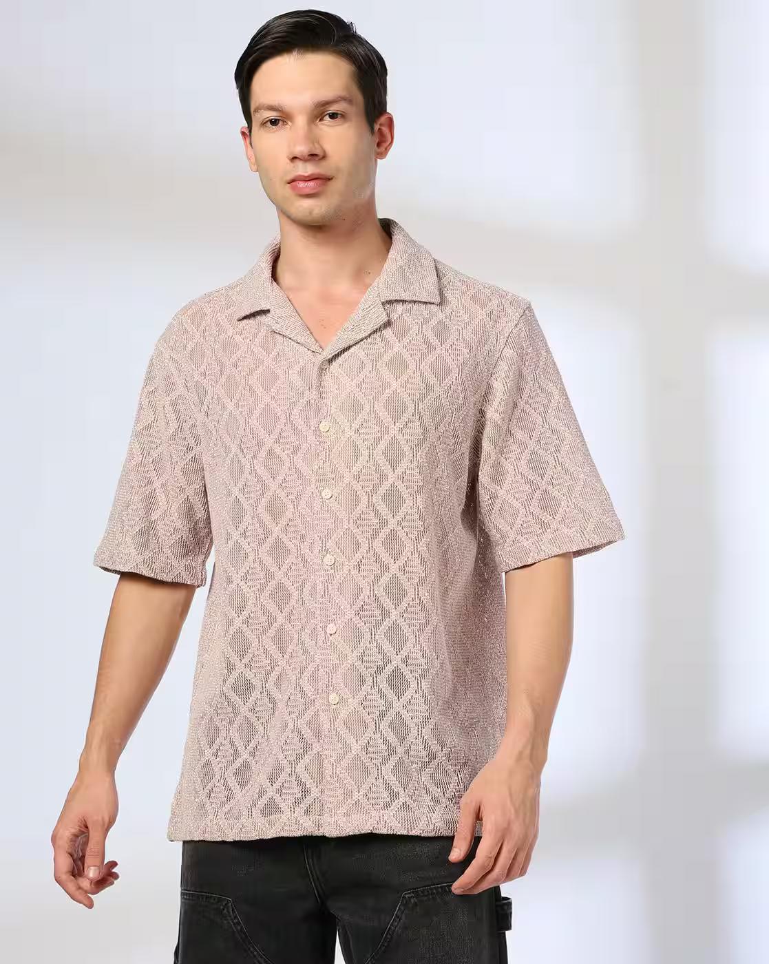 Men Patterned Relaxed Fit Shirt