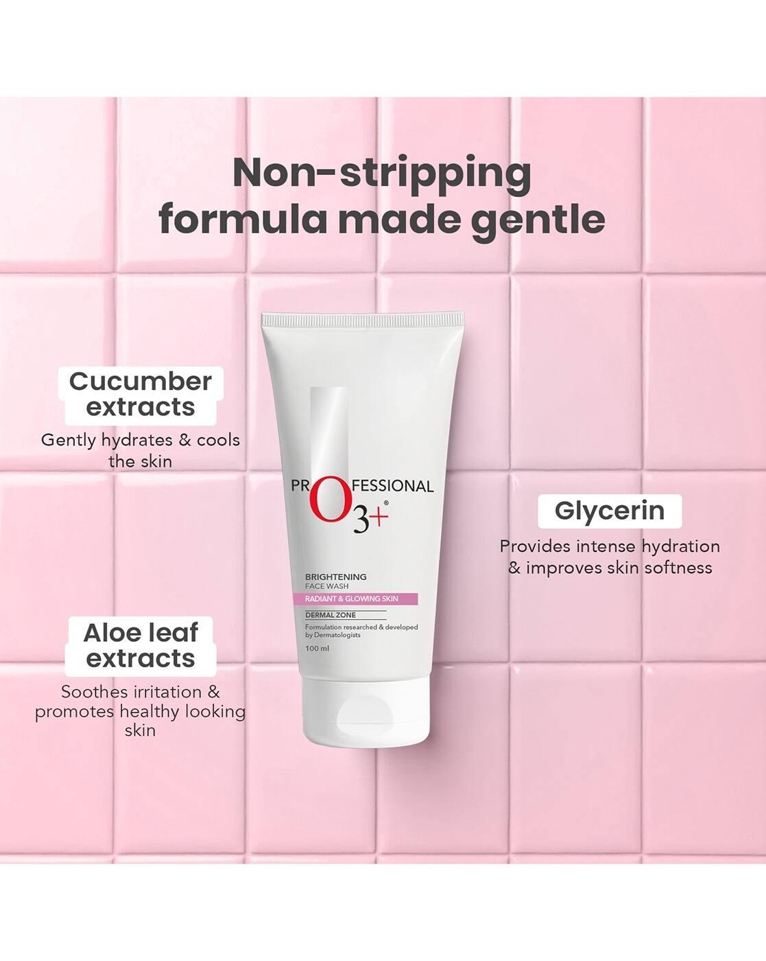 Brightening Face Wash With Cucumber And Aloe Vera Extract All Skin Types