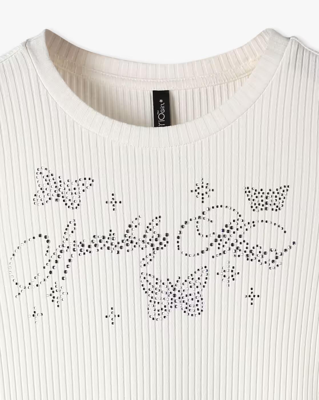Girls Typographic Print Tiered Dress