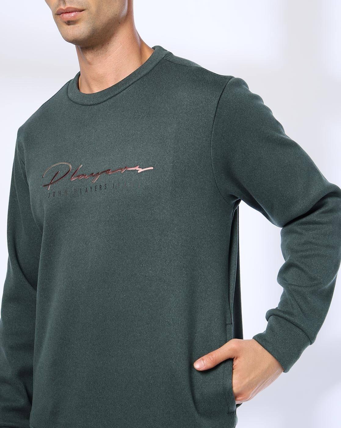 Men Typographic Print Slim Fit Sweatshirt