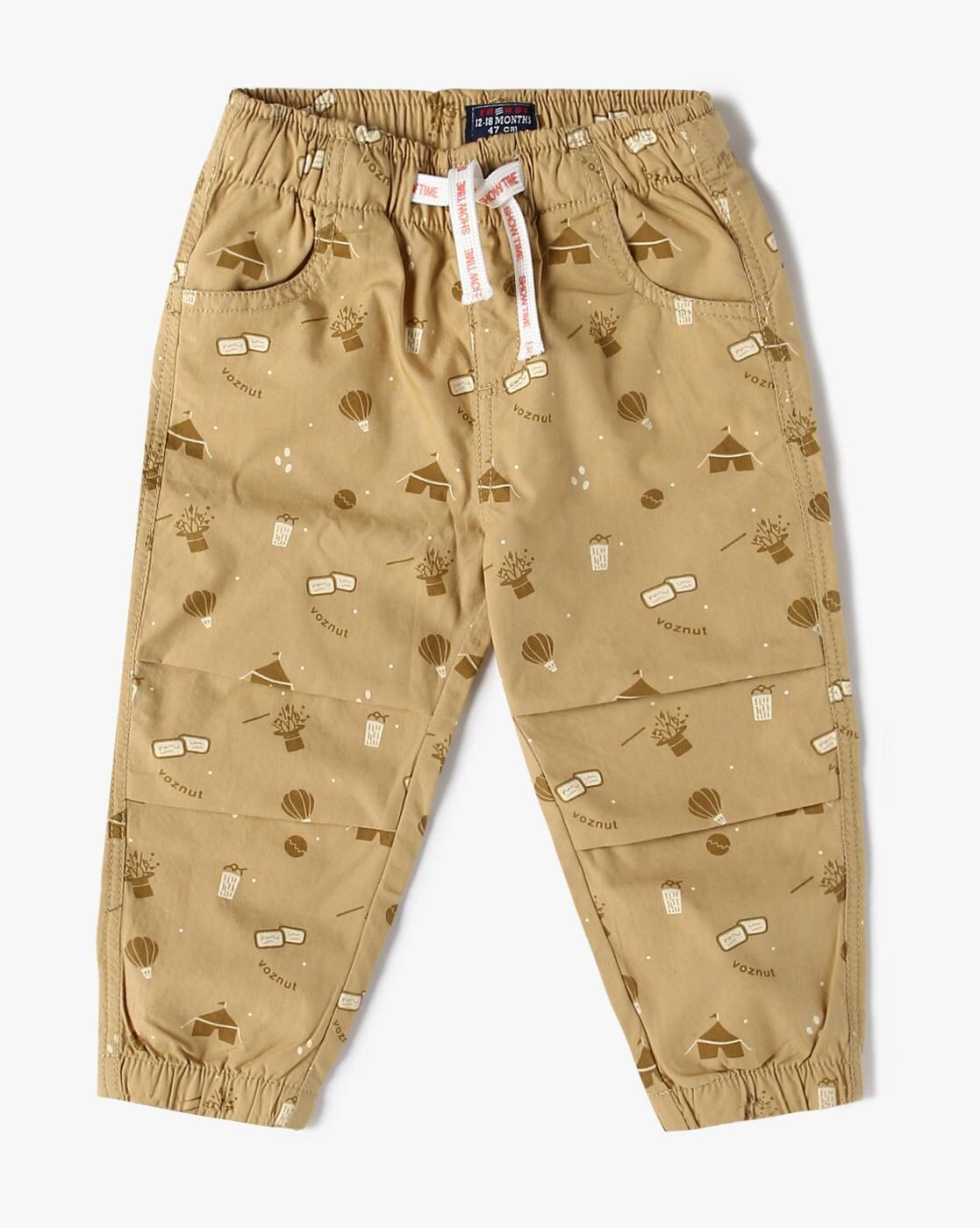PRINTED AOP JOGGER, KHAKI, 6-12M
