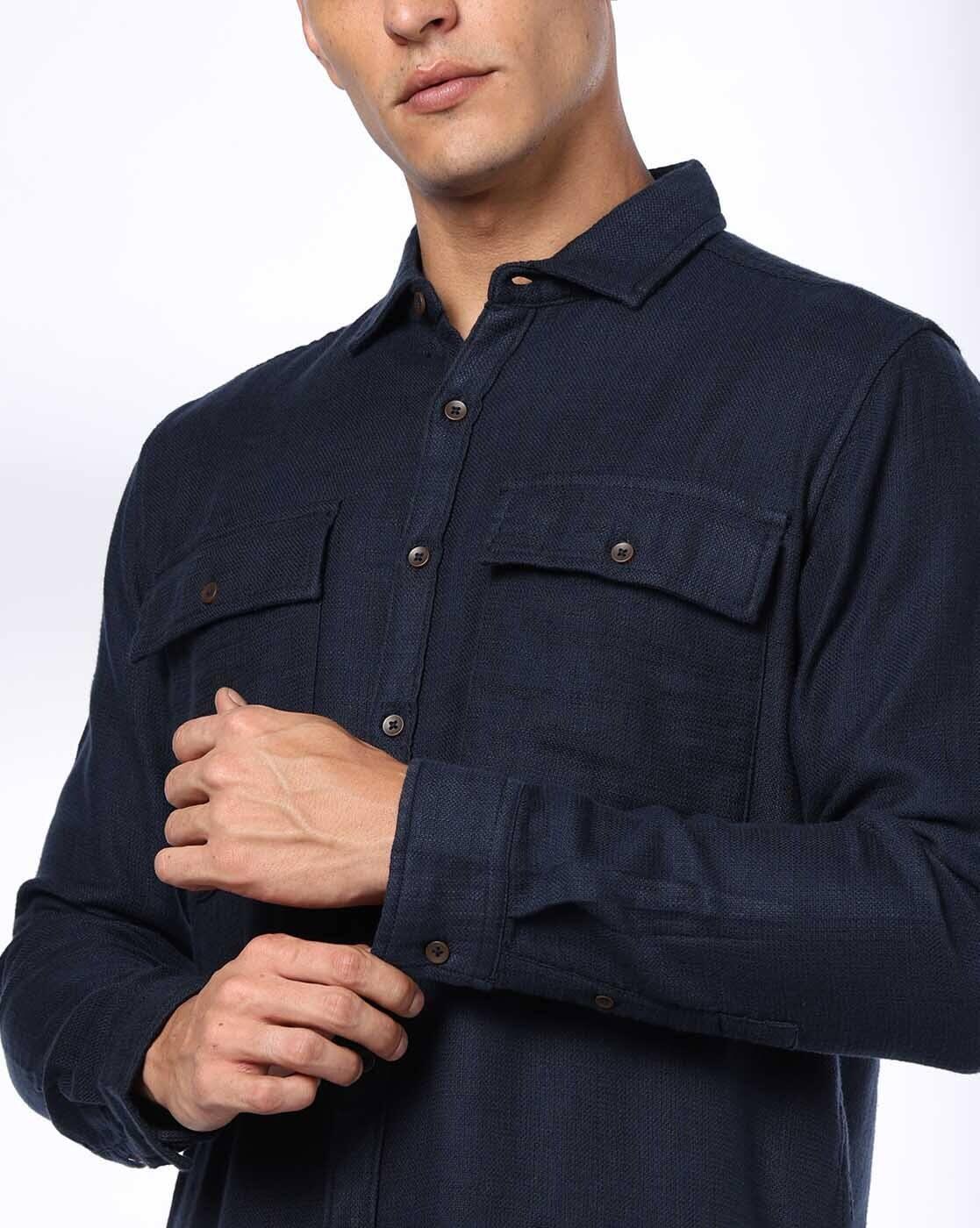 AS27 FW25 SHIRT 069, NAVY, S