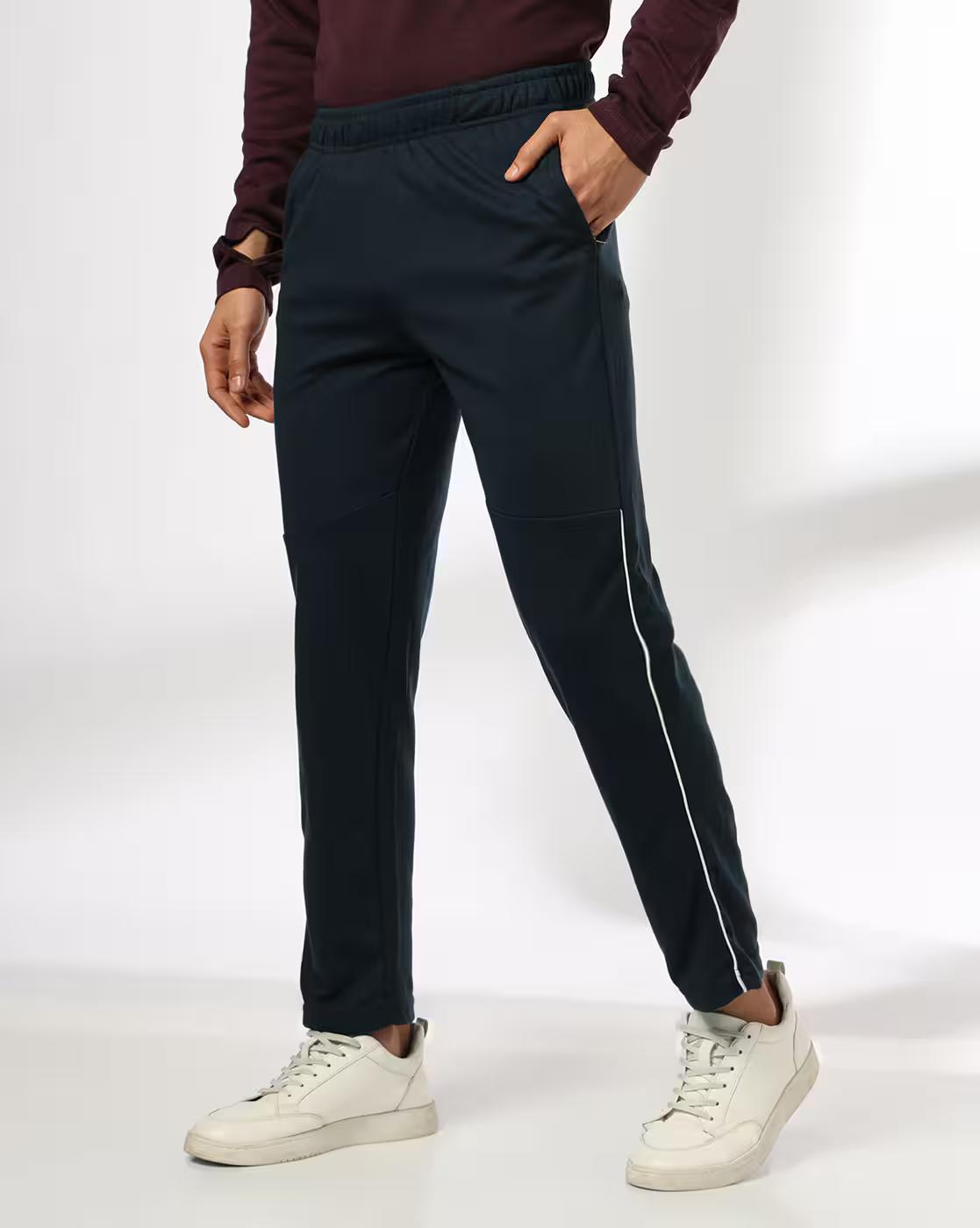 Men Regular Fit Mid-Rise Track Pants