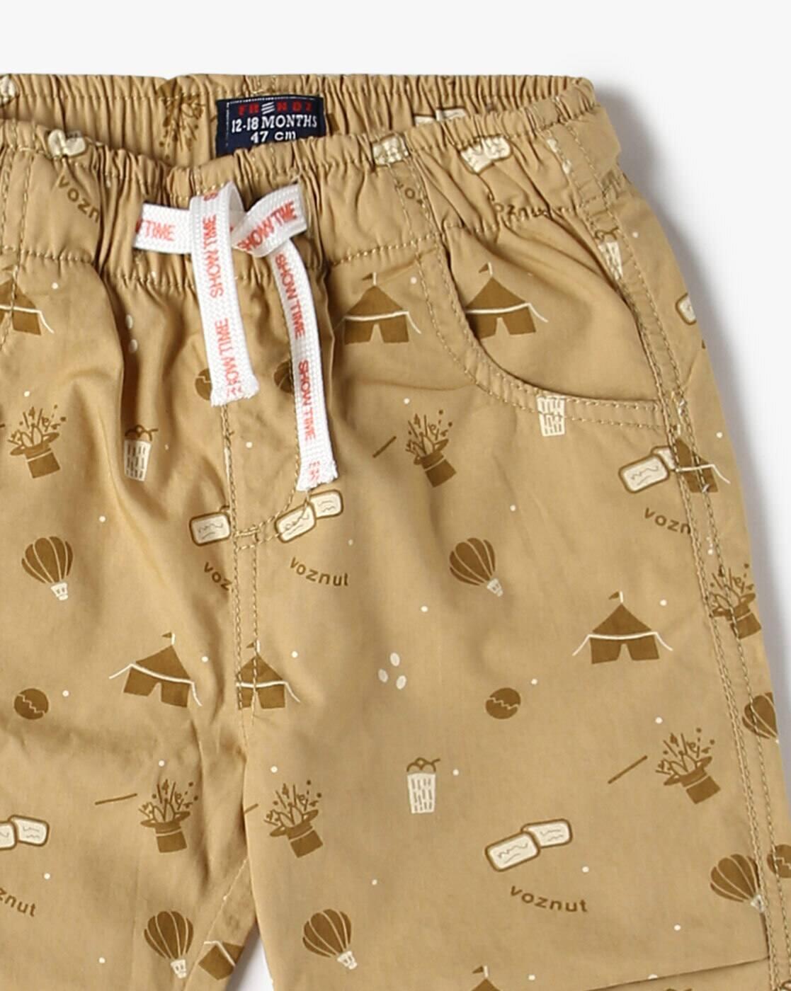 PRINTED AOP JOGGER, KHAKI, 6-12M
