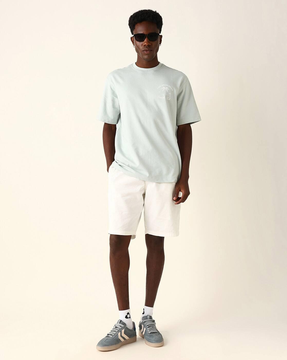 Self-design Oversized Fit Crew- Neck T-shirt