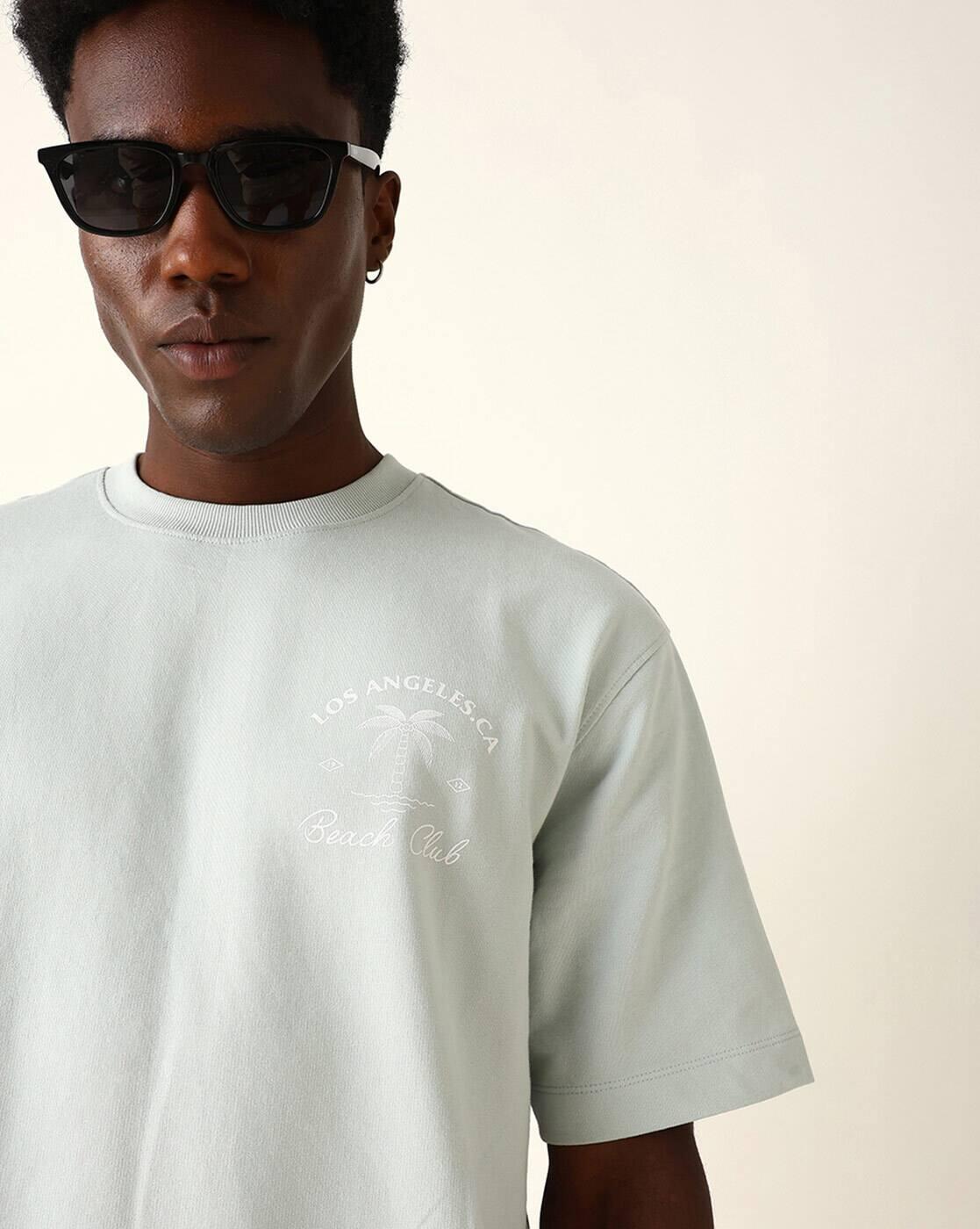 Self-design Oversized Fit Crew- Neck T-shirt