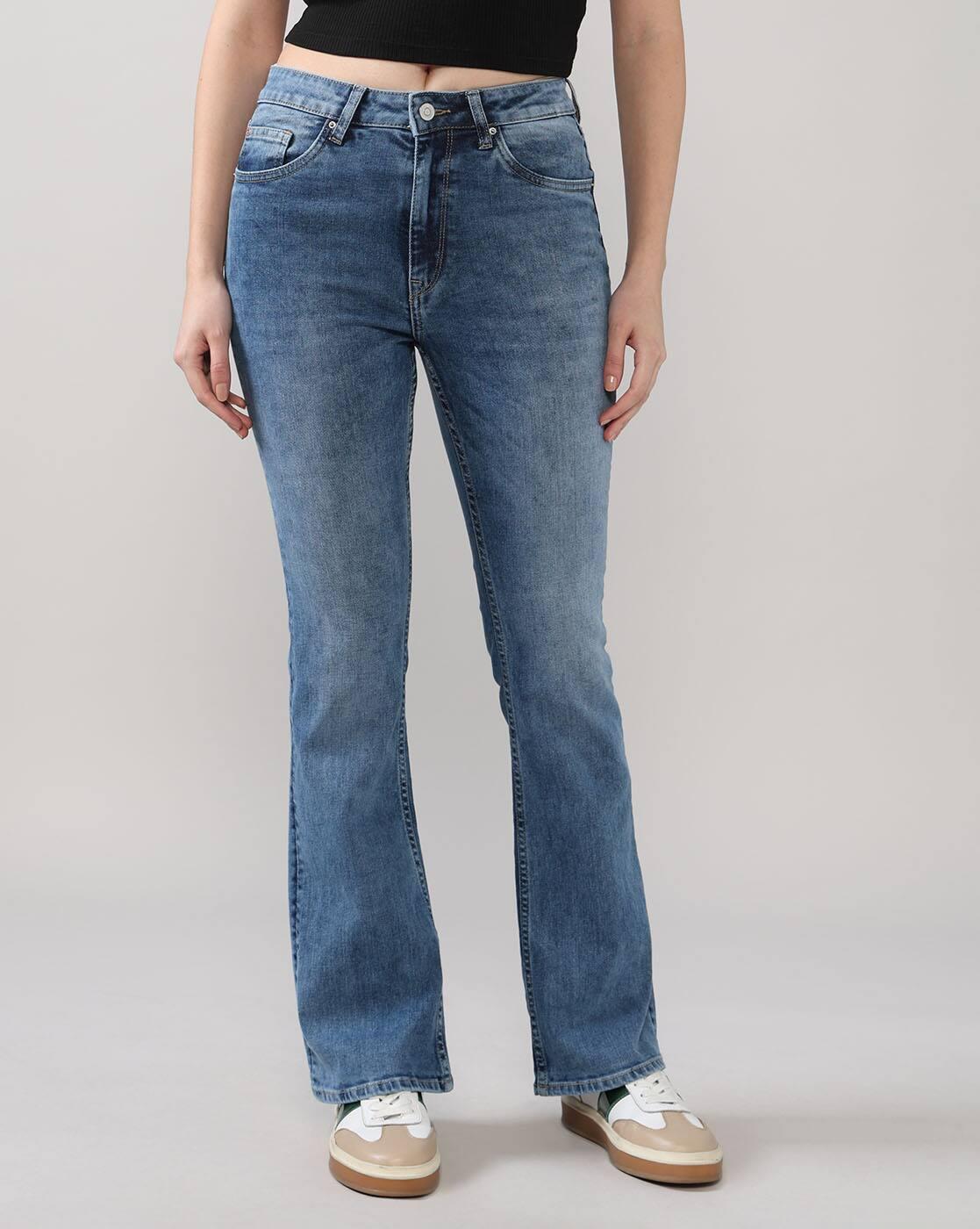 Women Lightly Washed Bootcut Jeans