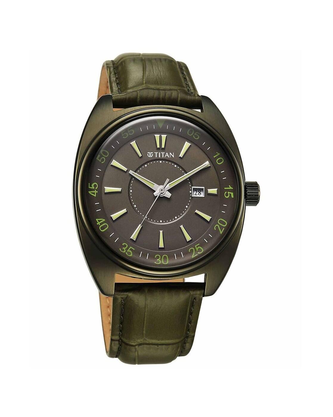 Men Classique Tonneau Analogue Watch with Leather Strap-90211QL01