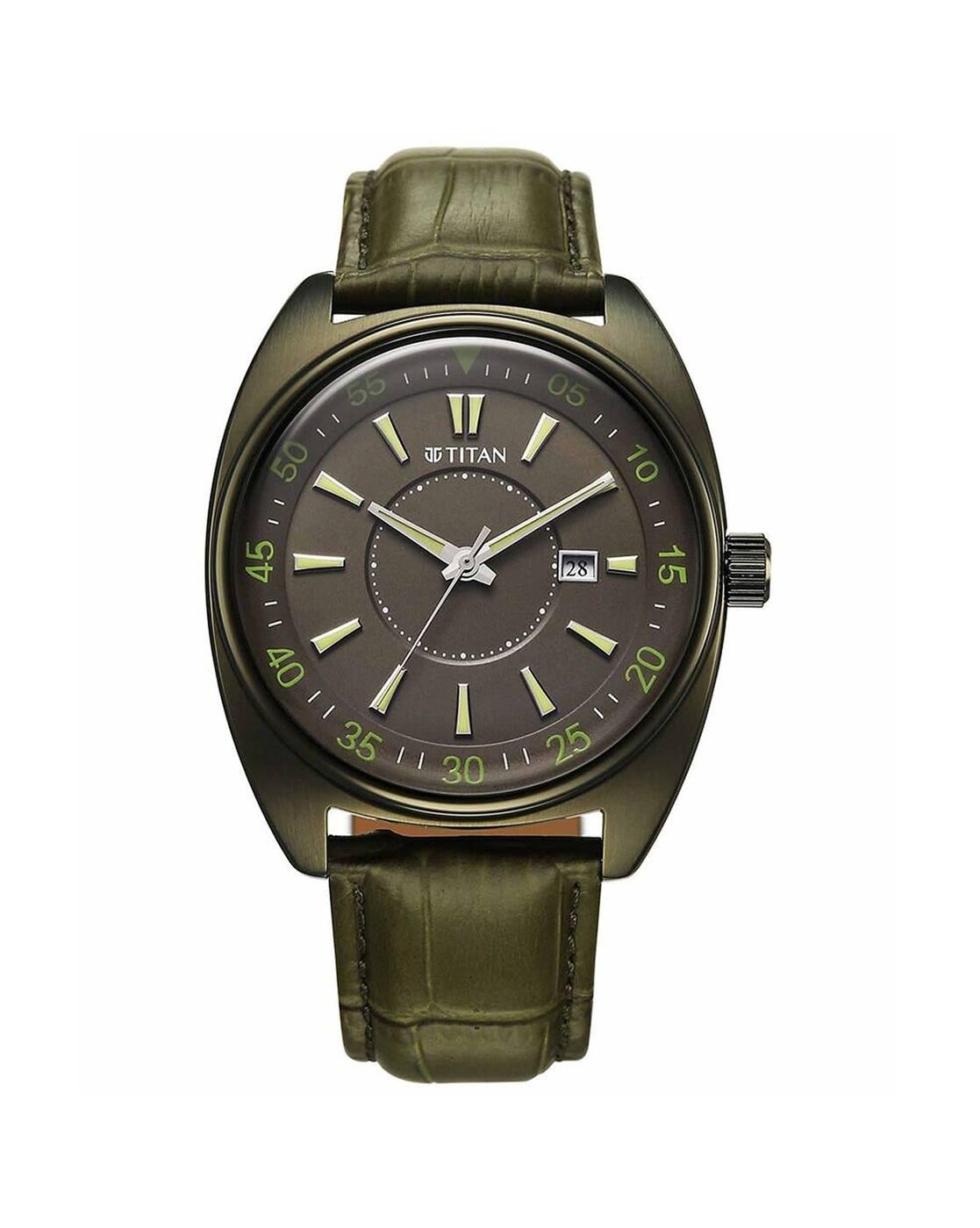 Men Classique Tonneau Analogue Watch with Leather Strap-90211QL01