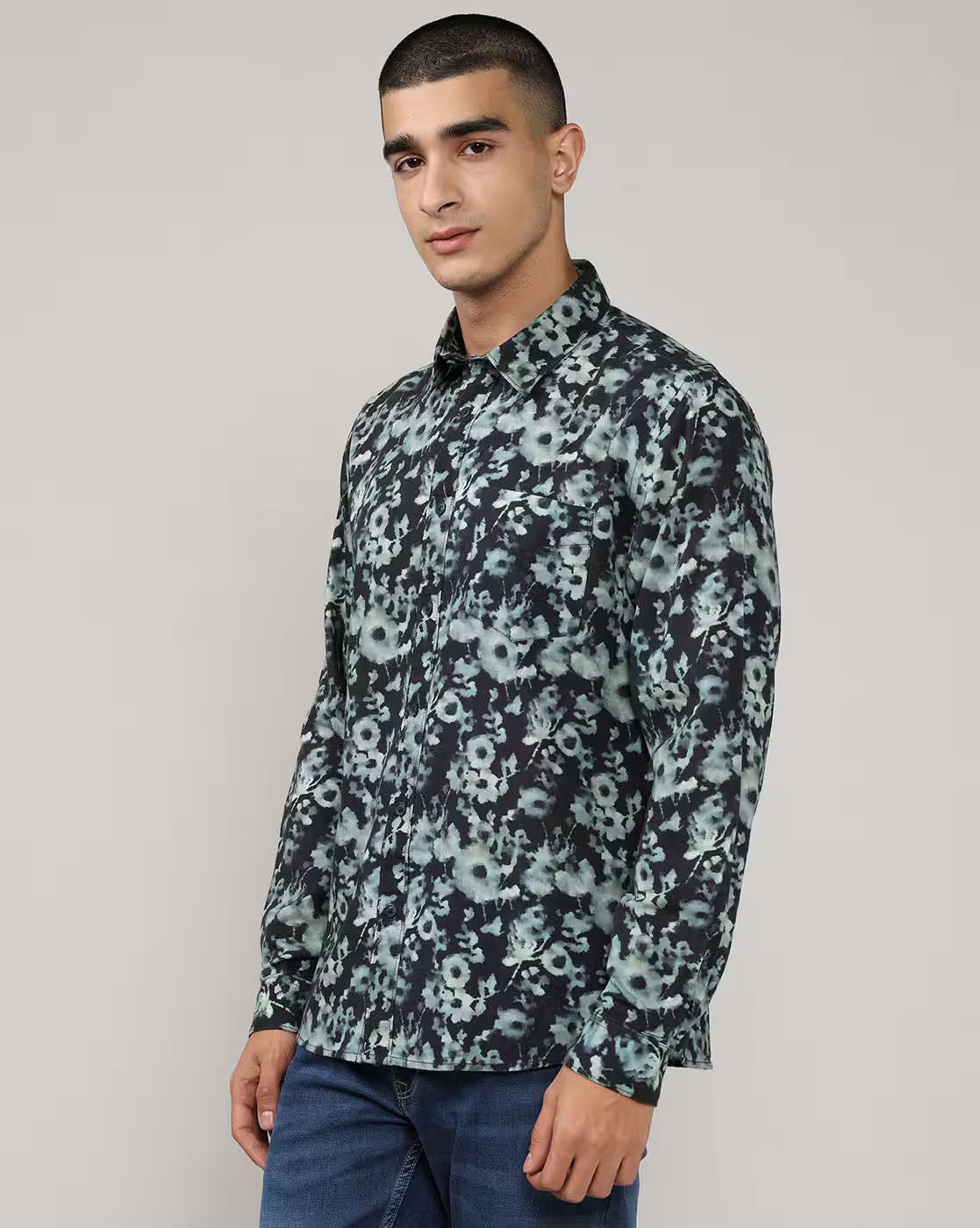 Men Printed Regular Fit Shirt