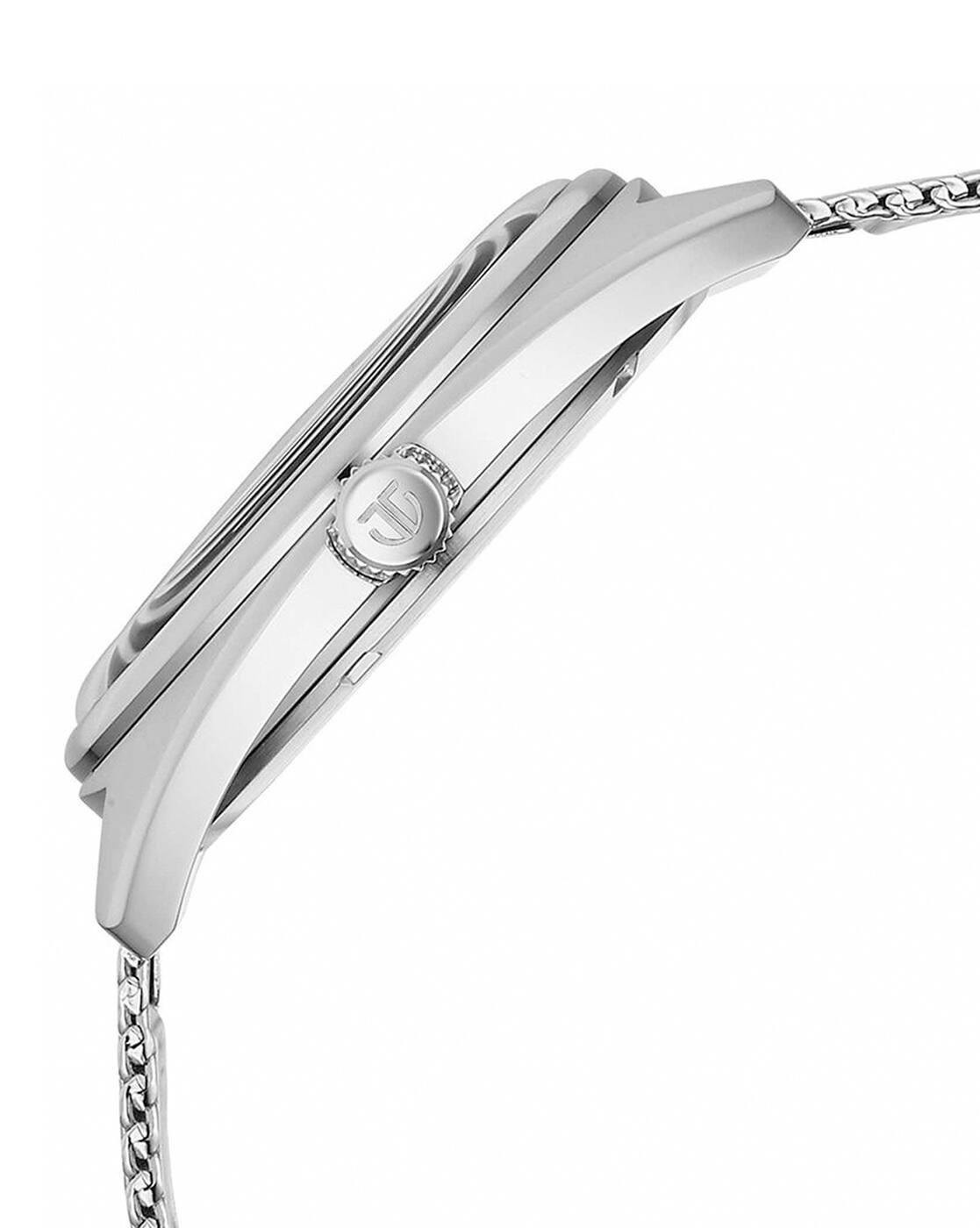 Men Classique Tonneau Analogue Watch with Stainless Steel Strap-90211SM01