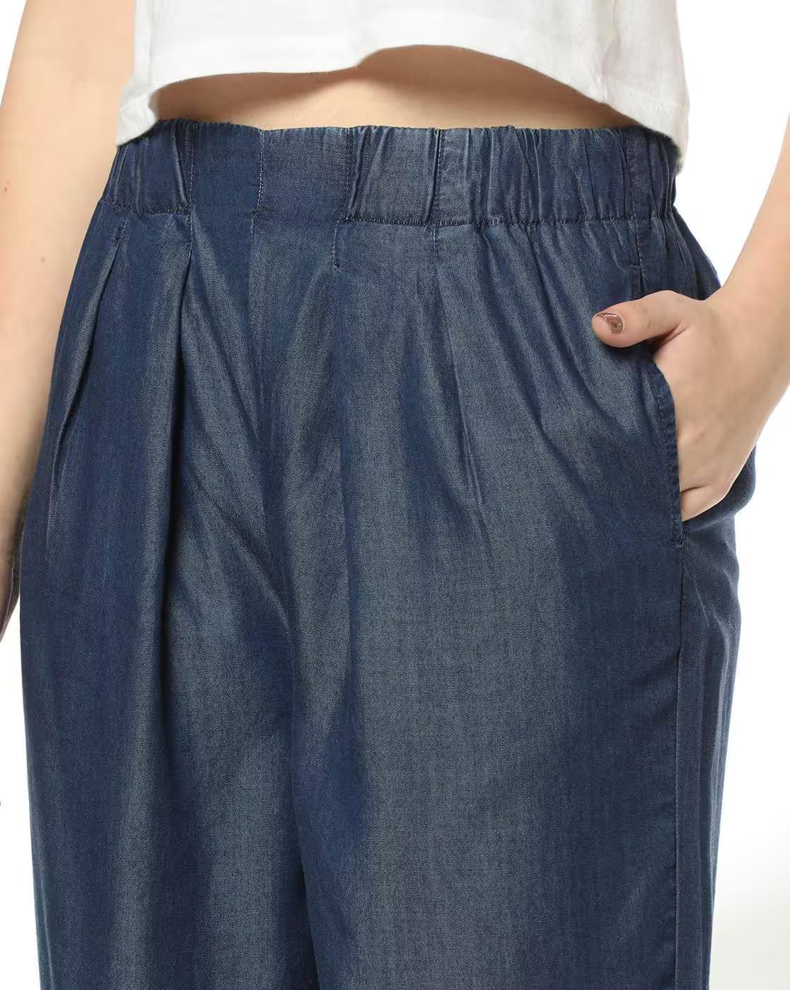 Women Mid-Rise Wide-Leg Jeans