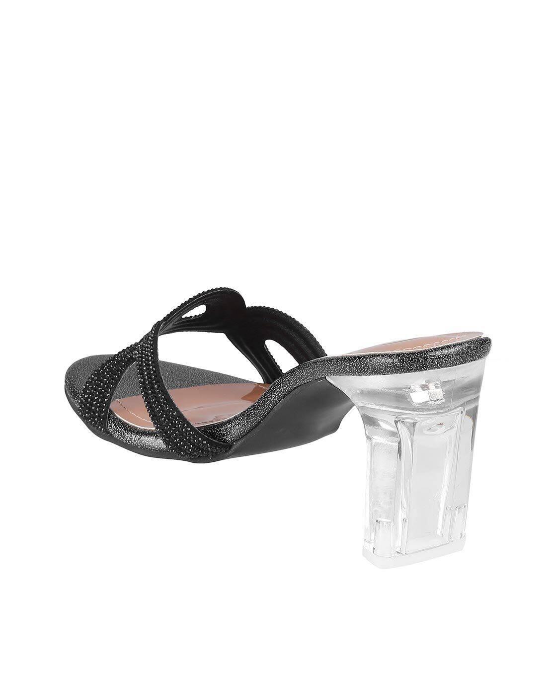 Women Embellished Chunky-Heeled Sandals