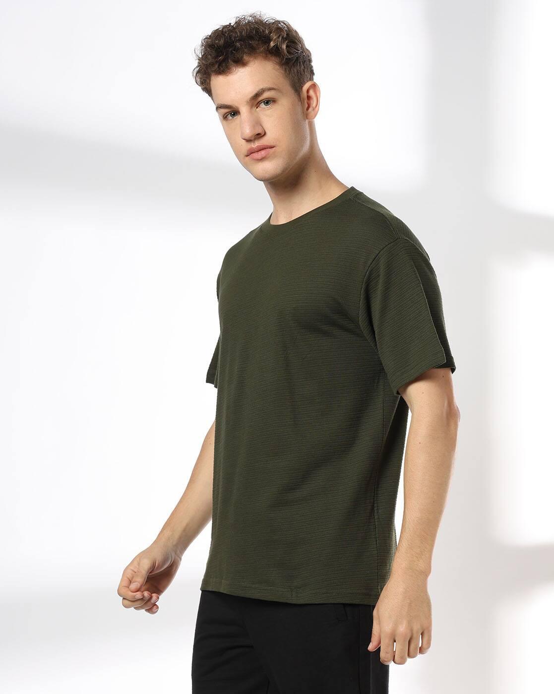 Men Regular Fit Crew-Neck T-Shirt