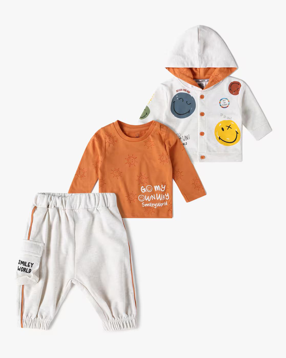 TEE WITH SWEATSHIRT AND P, MULTI, 12-18M