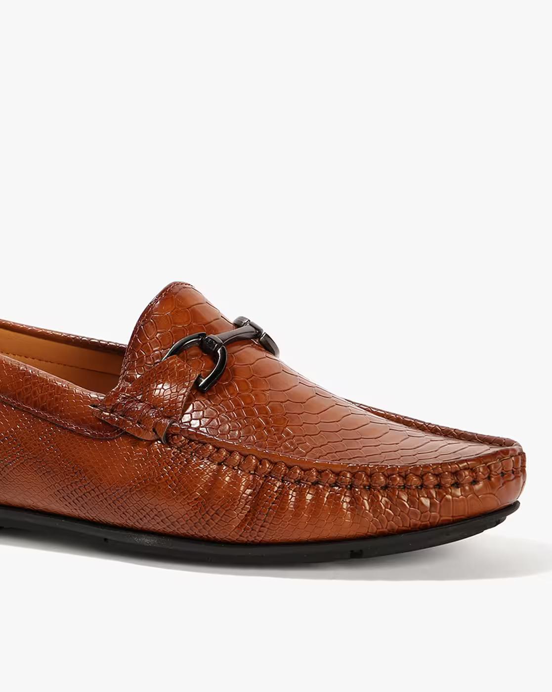 Men Round-Toe Bit Loafers