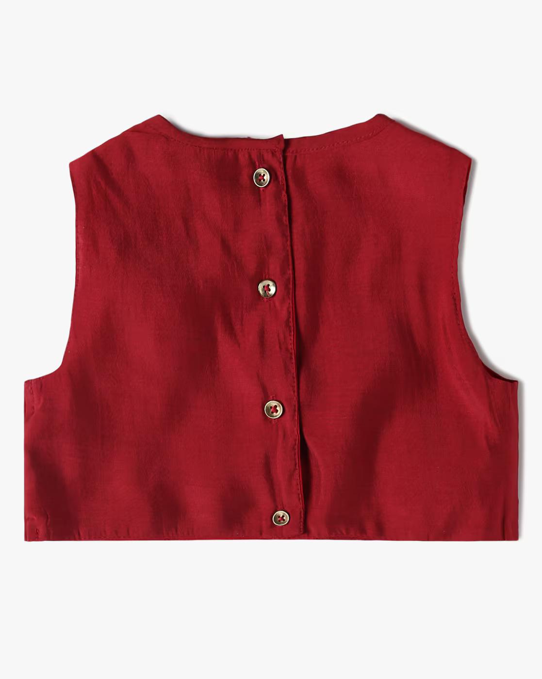 RED PST SET, RED, 6-12M
