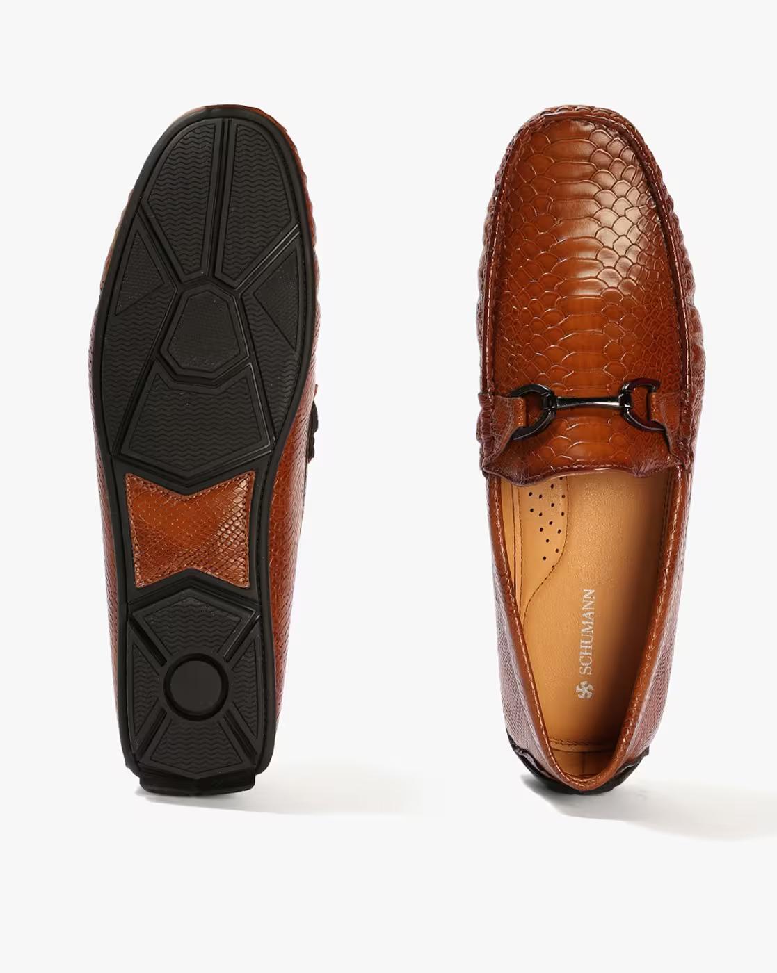 Men Round-Toe Bit Loafers