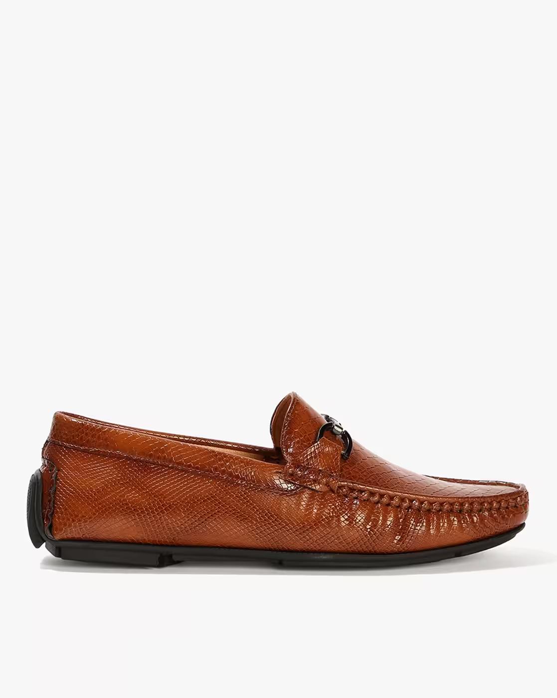 Men Round-Toe Bit Loafers